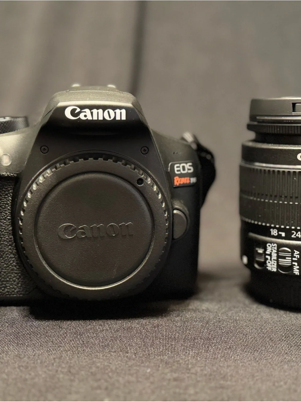 Canon DSLR Camera in Black with EF-S 18-55mm Lens